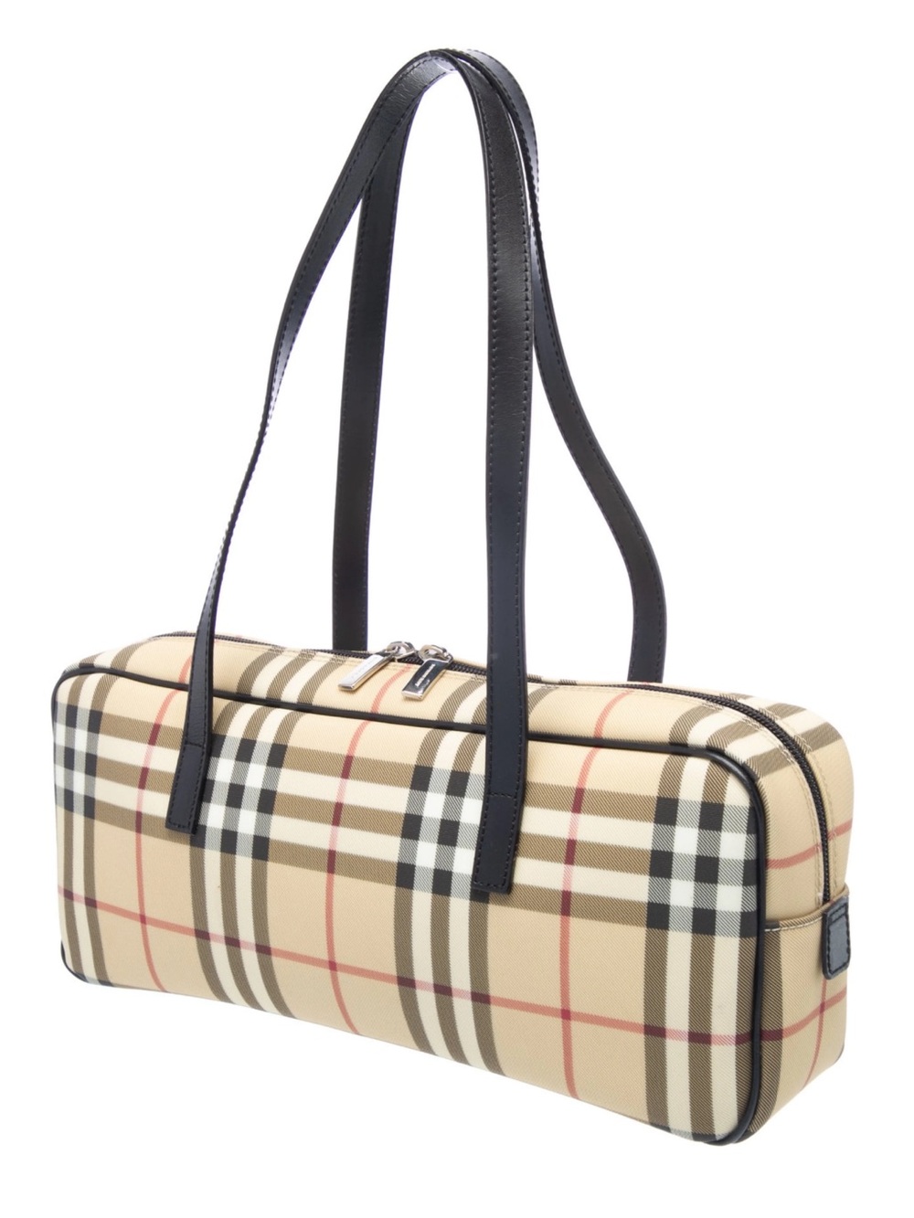 Burberry Nova Check Barrel Shoulder Bag